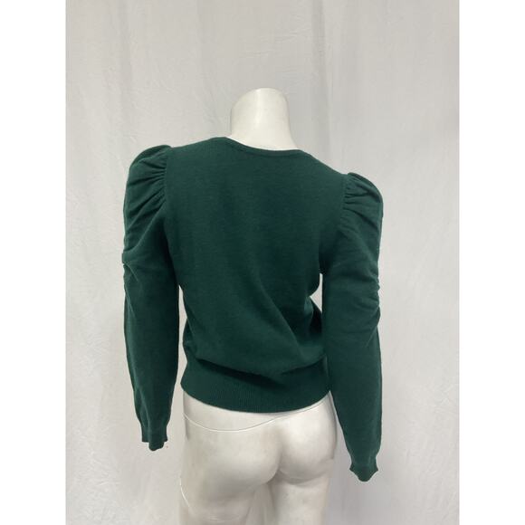 Frame Long Sleeve Green Cashmere Frankie Sweater Size XS - Picture 3 of 5